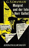 Simenon, Maigret und der tote Herr Gallet